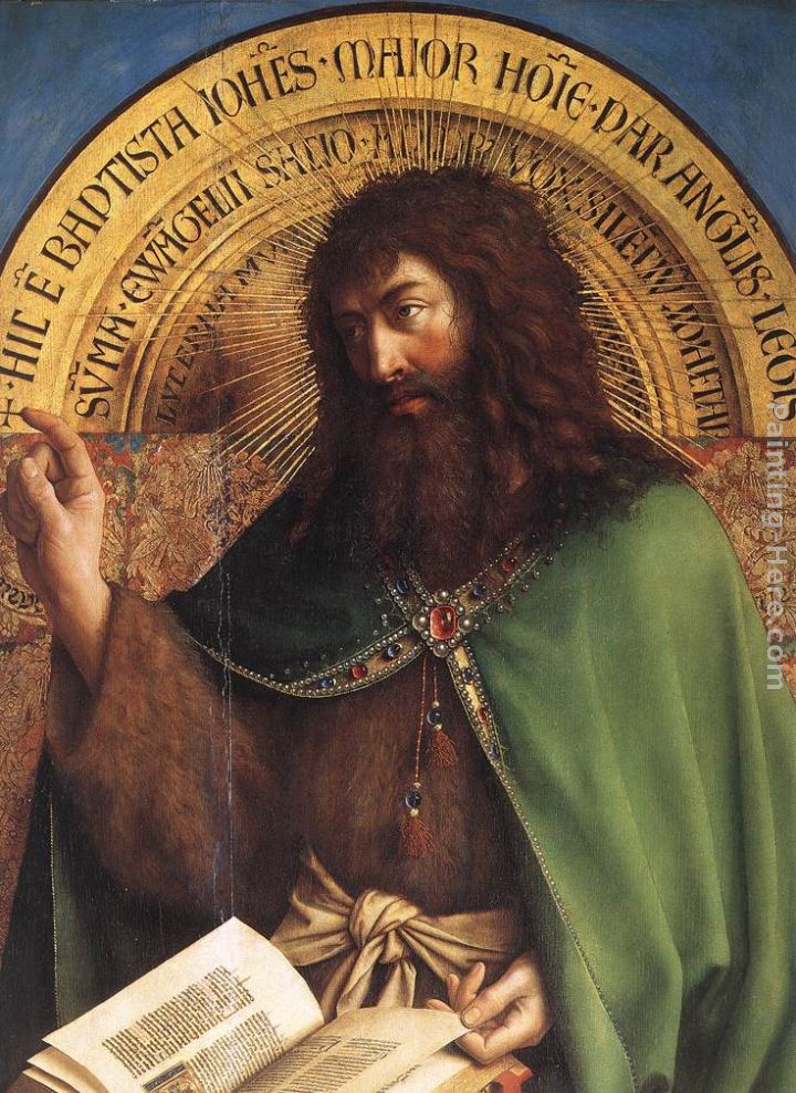 The Ghent Altarpiece St John the Baptist [detail] painting - Jan van Eyck The Ghent Altarpiece St John the Baptist [detail] art painting